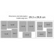Album in cotone blu 31x31 a 40fg (80 pagine)