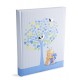 Album Fotografico Nascita Bambino 20x25 Albero della Vita, Celeste, con Argento
