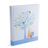 Album Fotografico Nascita Bambino 20x25 Albero della Vita, Celeste, con Argento