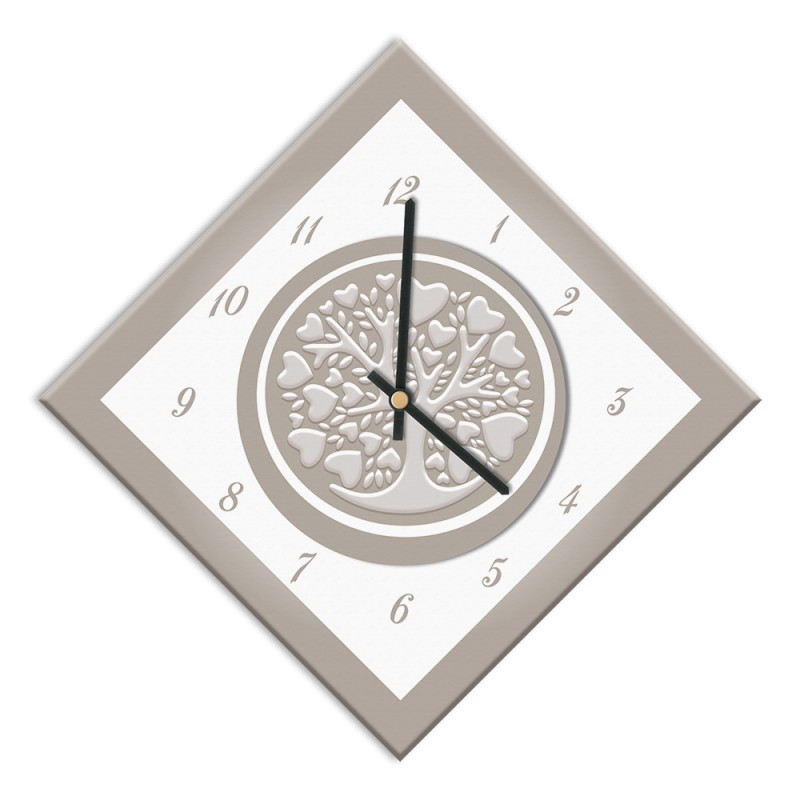 OROLOGIO DA PARETE cm 42x42 ALBERO DELLA VITA